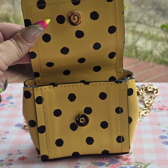 Moschino polka-dot pink and yellow micro crossbody bag - Picture 16 of 16